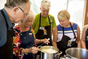 Class at the Cheese Making Workshop